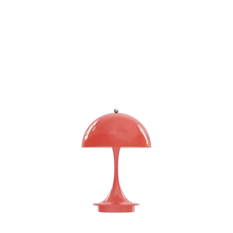 Outlet Panthella 160 Portable, metal koral Transportable Lamper|Lamper Til Sofabord