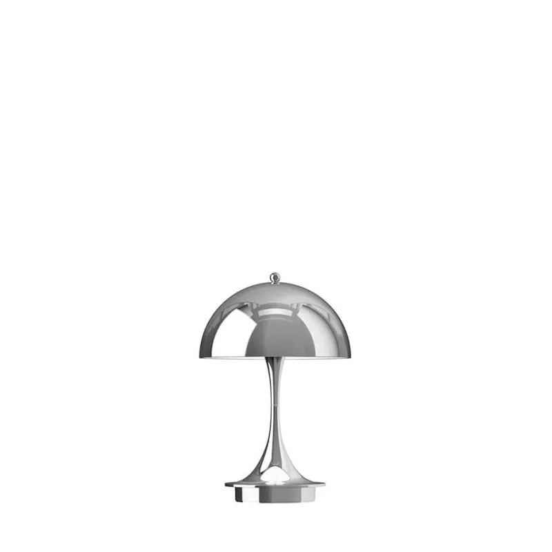 Online Panthella 160 Portable V3 bord- / batterilampe, krom Krom Lamper|Transportable Lamper