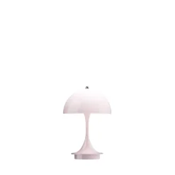 Outlet Panthella 160 Portable V3 bord- / batterilampe, lys rosa opal Transportable Lamper|Lamper Til Sofabord
