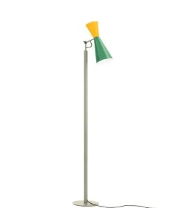Discount Parliament gulvlampe, grøn/gul Standerlamper|Læselamper