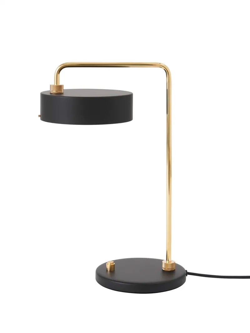 Discount Petite Machine bordlampe, sort Messinglamper|Skrivebordslamper