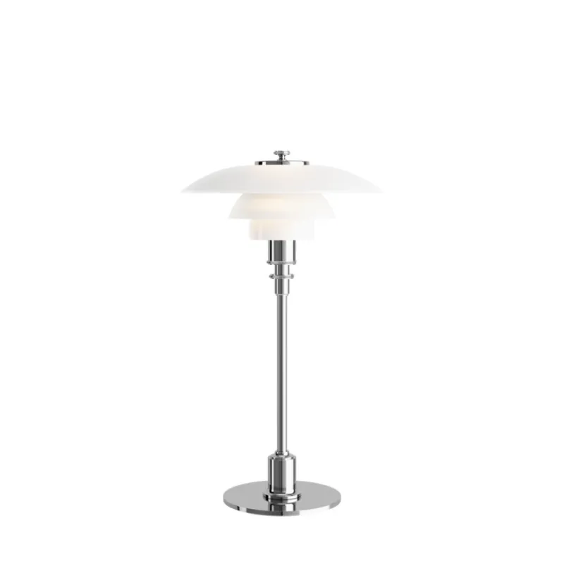 Outlet PH 2/1 bordlampe, krom Danske Designer Klassikere|Soveværelseslamper