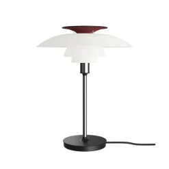 Hot PH 80 bordlampe, opal/krom Soveværelseslamper|Kontorlamper