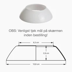 Outlet PH 2/1 glas mellemskærm Glasskærm Mv. Til Ph Lampe