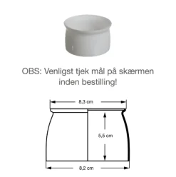 PH 3½-2½ glas underskærm Glasskærm Mv. Til Ph Lampe