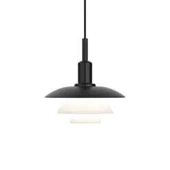 Hot PH 3/3 pendel, metal sort/glas Glas Lamper|Lamper Til Sofabord