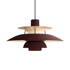 Discount PH 5 pendel, monokrom burgundy Spisebordslamper|Stue Lamper