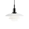 Hot PH 3½-3 pendel, sort Glas Lamper|Spisebordslamper