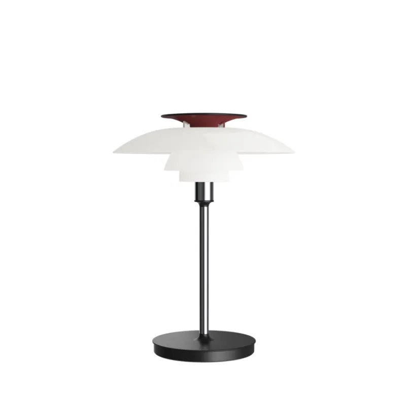 Online PH 80 Portable batterilampe / bordlampe, opal/krom Krom Lamper|Transportable Lamper