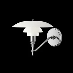 Outlet PH 3/2 væglampe u/afbryder, hvid opal Hvide Lamper|Glas Lamper