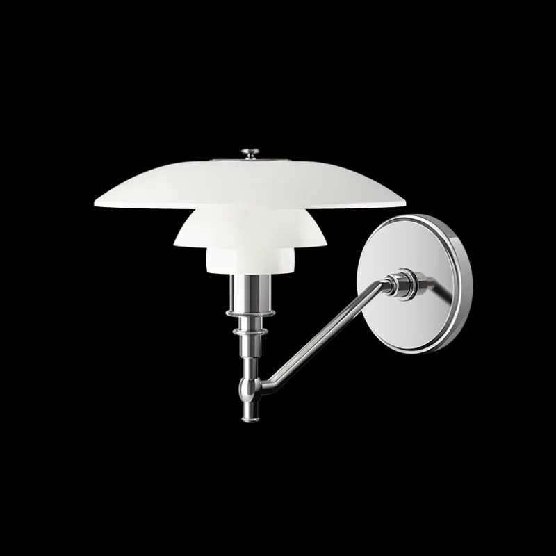 Outlet PH 3/2 væglampe u/afbryder, hvid opal Hvide Lamper|Glas Lamper
