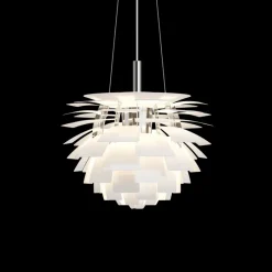PH Artichoke Ø48 pendel, hvid Hvide Lamper|Spisebordslamper