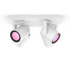 Best Hue Argenta White and Color Ambiance 4 spots, hvid Spotlampe|Lamper Til Værksted