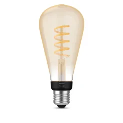 New Hue Filament Edison White Ambiance ST72 7W LED E27 550lm Pærer|Philips Hue Pærer