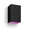 Discount Hue Resonate White and Color Ambiance udendørs væglampe, sort Væglamper|Udendørslamper