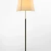 Discount Pie de salón Gulvlampe G1 beige pergament/messing Standerlamper