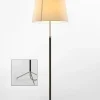 Clearance Pie de salón Gulvlampe G1 beige pergament/krom Standerlamper