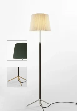 Hot Pie de salón Gulvlampe G3 grøn/messing Standerlamper
