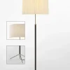 Best Pie de salón Gulvlampe G2 hvid/krom Standerlamper