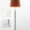 Clearance Pie de salón Gulvlampe G1 hvid/krom Standerlamper