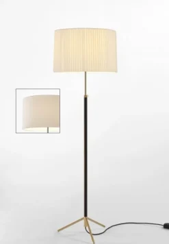 Hot Pie de salón Gulvlampe G2 hvid/messing Standerlamper