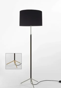 Sale Pie de salón Gulvlampe G2 sort/messing Standerlamper