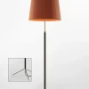 Sale Pie de salón Gulvlampe G1 terracotta/krom Standerlamper