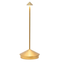 Clearance Pina batterilampe / bordlampe, guld Transportable Lamper|Lamper Til Sofabord