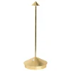 Clearance Pina batterilampe / bordlampe, antik guld Transportable Lamper|Lamper Til Sofabord