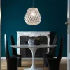 Clearance Pinecone Pendel, stor - Ø50, klar/chrome Glas Lamper|Spisebordslamper