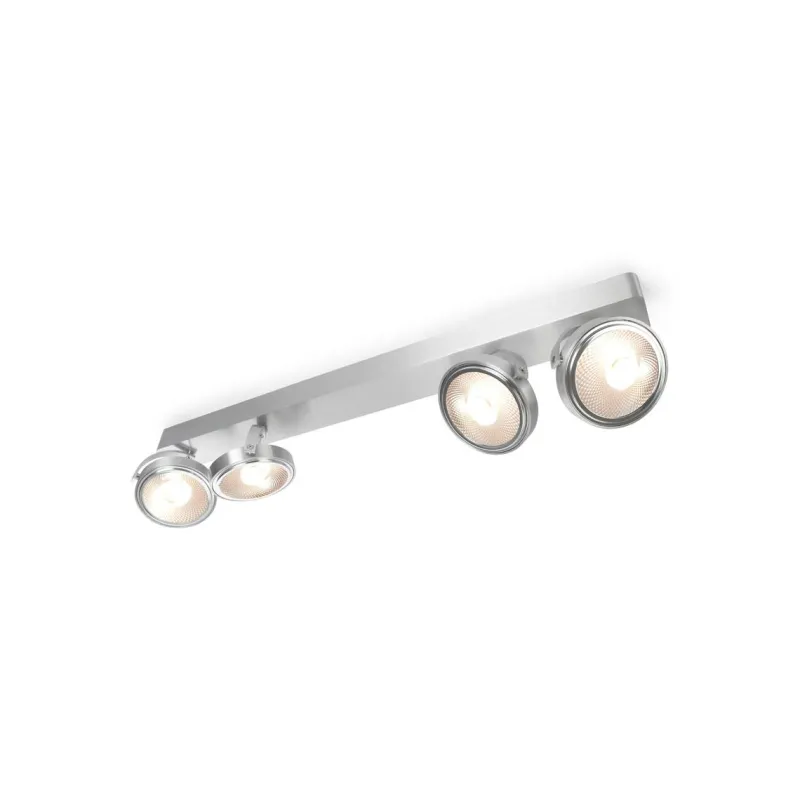 Pin-Up 4 LED, grå Spotlampe|Lamper Til Værksted