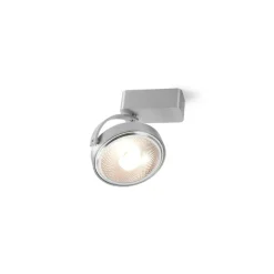 New Pin-Up 1 Square LED, grå Spotlampe|Lamper Til Værksted