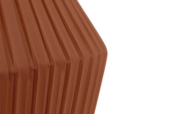 New Pleat skærm 75 cm, cinnamon brown Lampeskærme|Entre Lamper