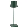 Best Poldina batterilampe / bordlampe, mørkegrøn Transportable Lamper|Skrivebordslamper