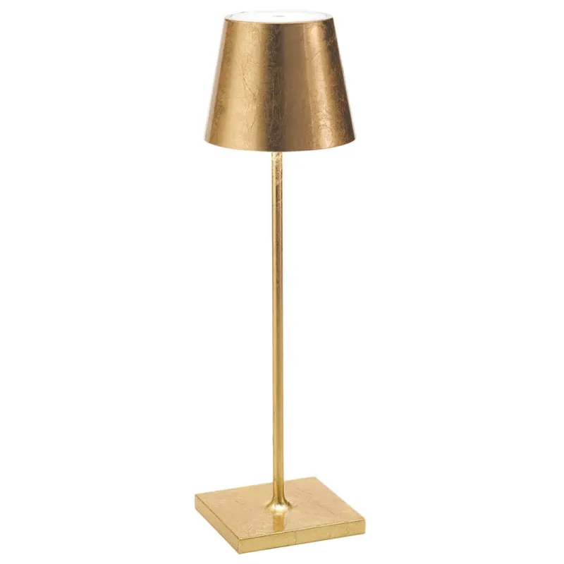 Hot Poldina batterilampe / bordlampe, antik guld Transportable Lamper|Skrivebordslamper