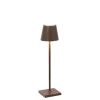 Hot Poldina micro batterilampe / bordlampe, corten Transportable Lamper|Lamper Til Sofabord