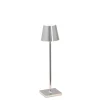 Poldina micro batterilampe / bordlampe, blank krom Krom Lamper|Transportable Lamper
