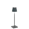 New Poldina micro batterilampe / bordlampe, mørkegrå Transportable Lamper|Lamper Til Sofabord