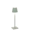 Poldina micro batterilampe / bordlampe, salviegrøn Transportable Lamper|Lamper Til Sofabord