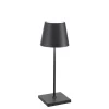 Sale Poldina mini batterilampe / bordlampe, mørkegrå Transportable Lamper|Lamper Til Sofabord