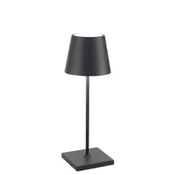 Sale Poldina mini batterilampe / bordlampe, mørkegrå Transportable Lamper|Lamper Til Sofabord