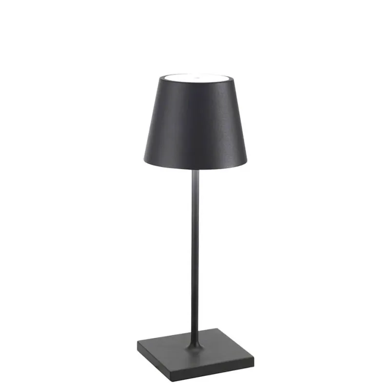 Sale Poldina mini batterilampe / bordlampe, mørkegrå Transportable Lamper|Lamper Til Sofabord