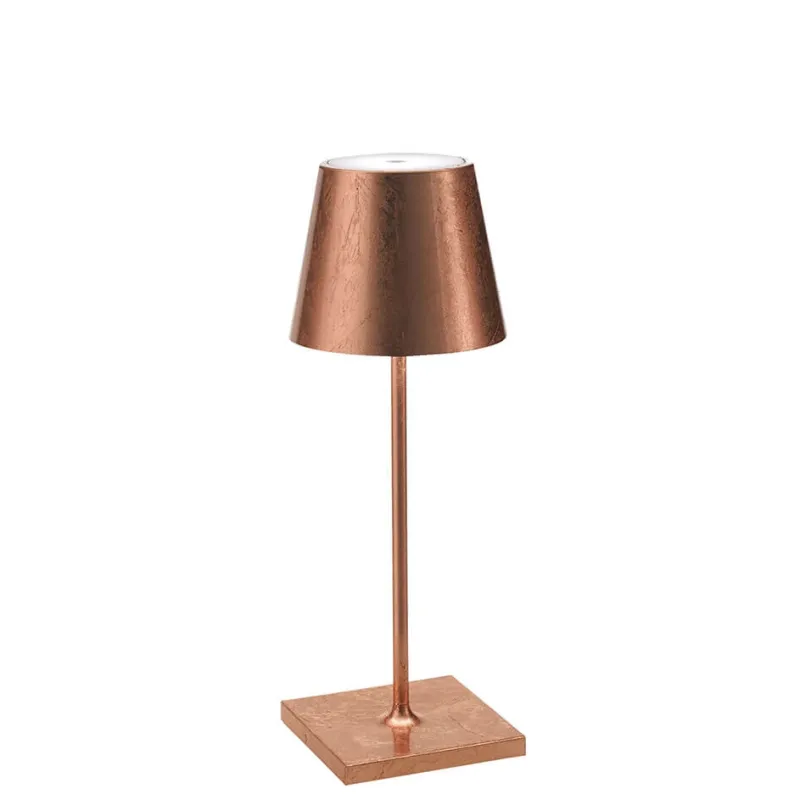 Hot Poldina mini batterilampe / bordlampe, antik kobber Kobberlamper|Transportable Lamper