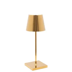 New Poldina mini batterilampe / bordlampe, blank guld Transportable Lamper|Lamper Til Sofabord