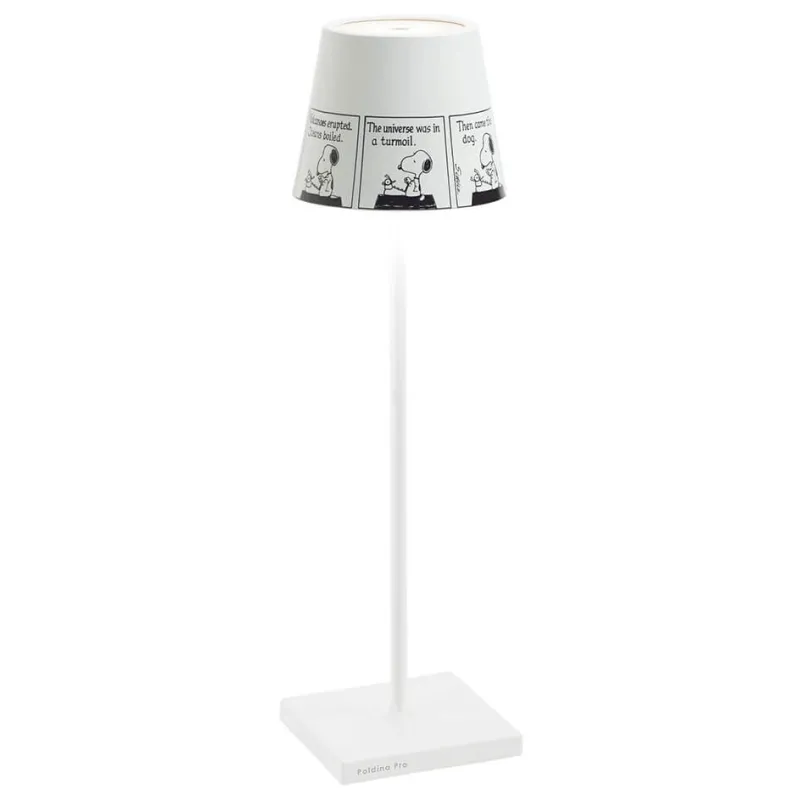 Discount Poldina x Peanuts batterilampe / bordlampe, strip Børn Hvide Lamper|Transportable Lamper