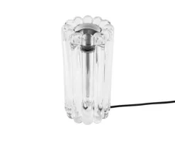 Clearance Press bordlampe, klar Glas Lamper|Lamper Til Sofabord