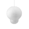 Outlet Puff Bulb pendel Rispapir Lamper|Hvide Lamper