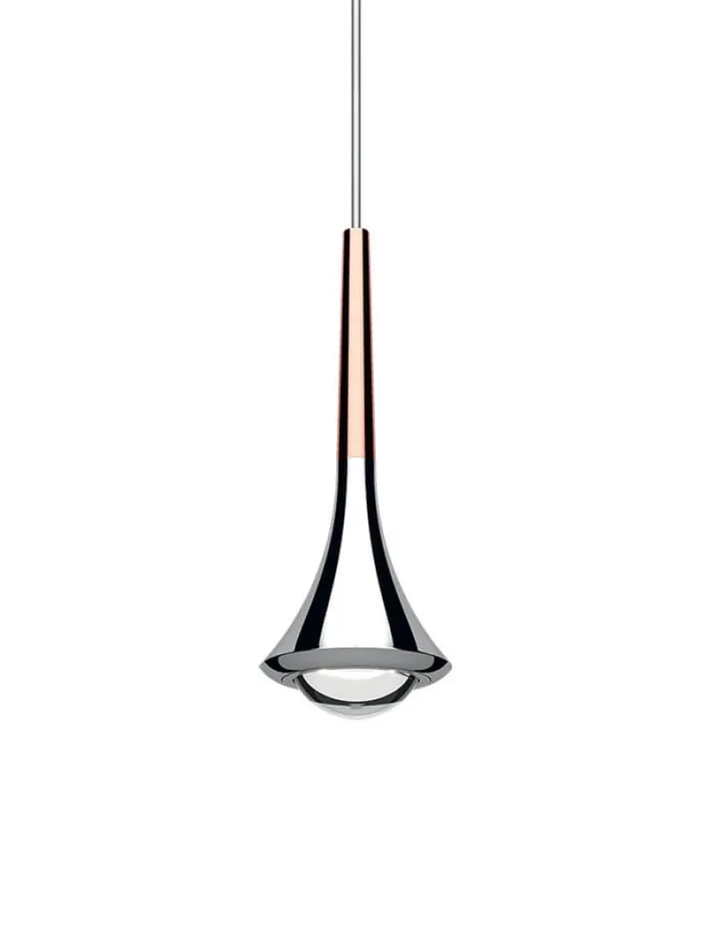 Online Rain pendel, rosa guld/krom Krom Lamper|Lamper Til Sofabord