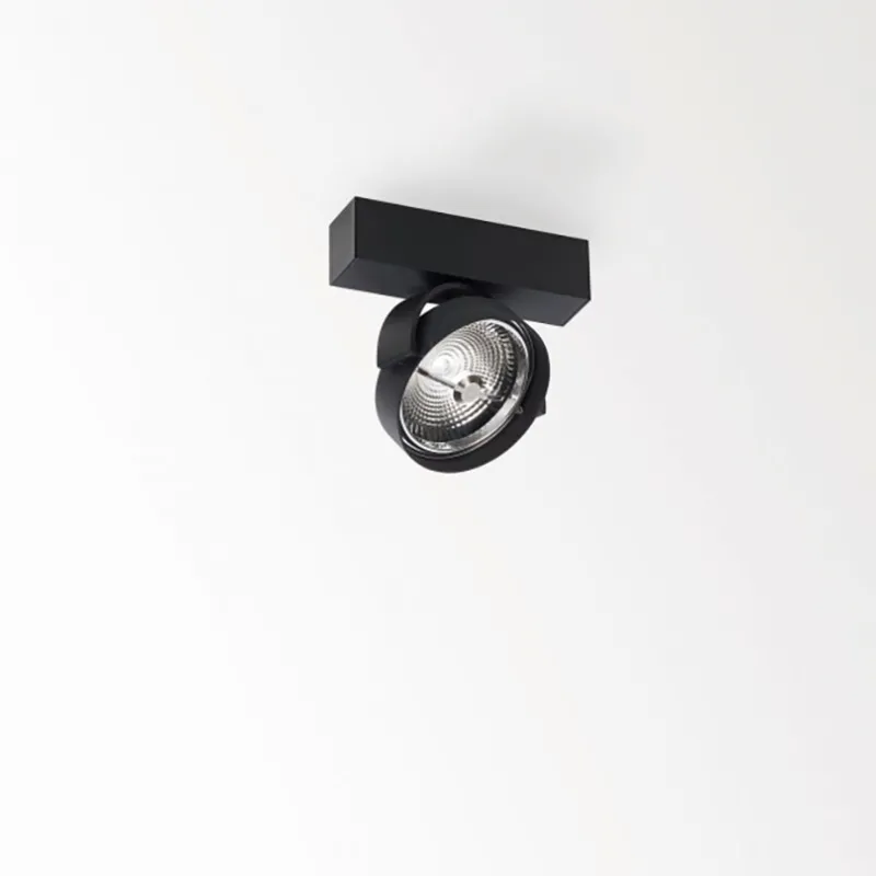Hot Rand 111 LED DIM8 loft spot, sort Spotlampe|Arbejdslys