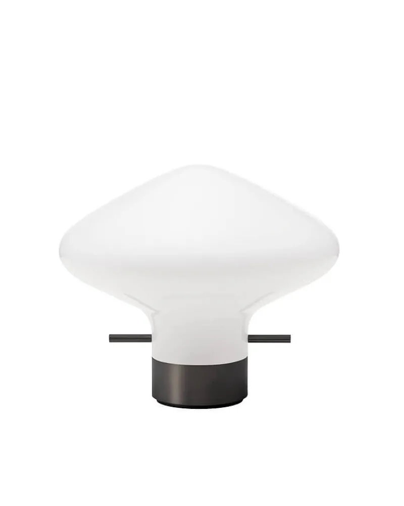 Best Repose bordlampe 175, sort/opal Hvide Lamper|Glas Lamper